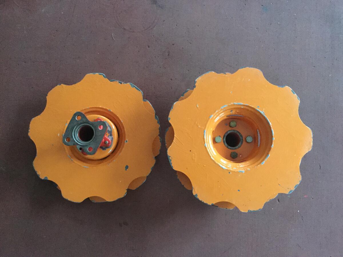Eisenrad orange Farbe 3