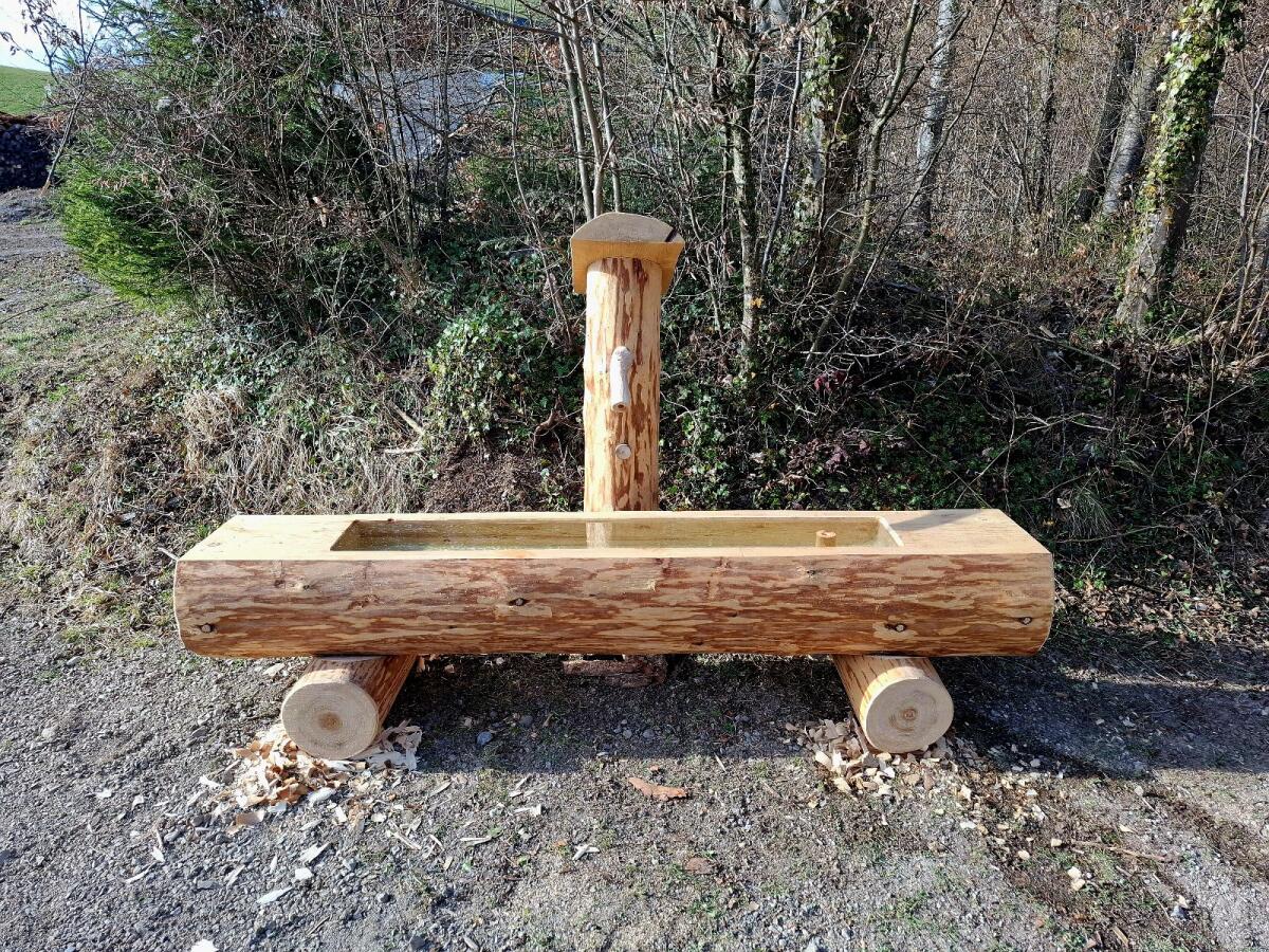 Holzbrunnen Brunnentrog Wassertrog 2