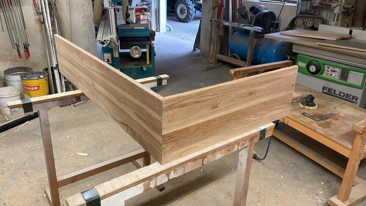 Eiche Tischplatte Platten Stufen 2