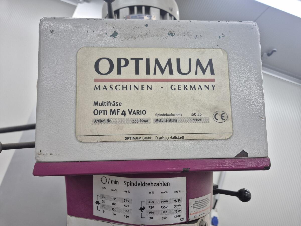 Fräsmaschine Optimum 3