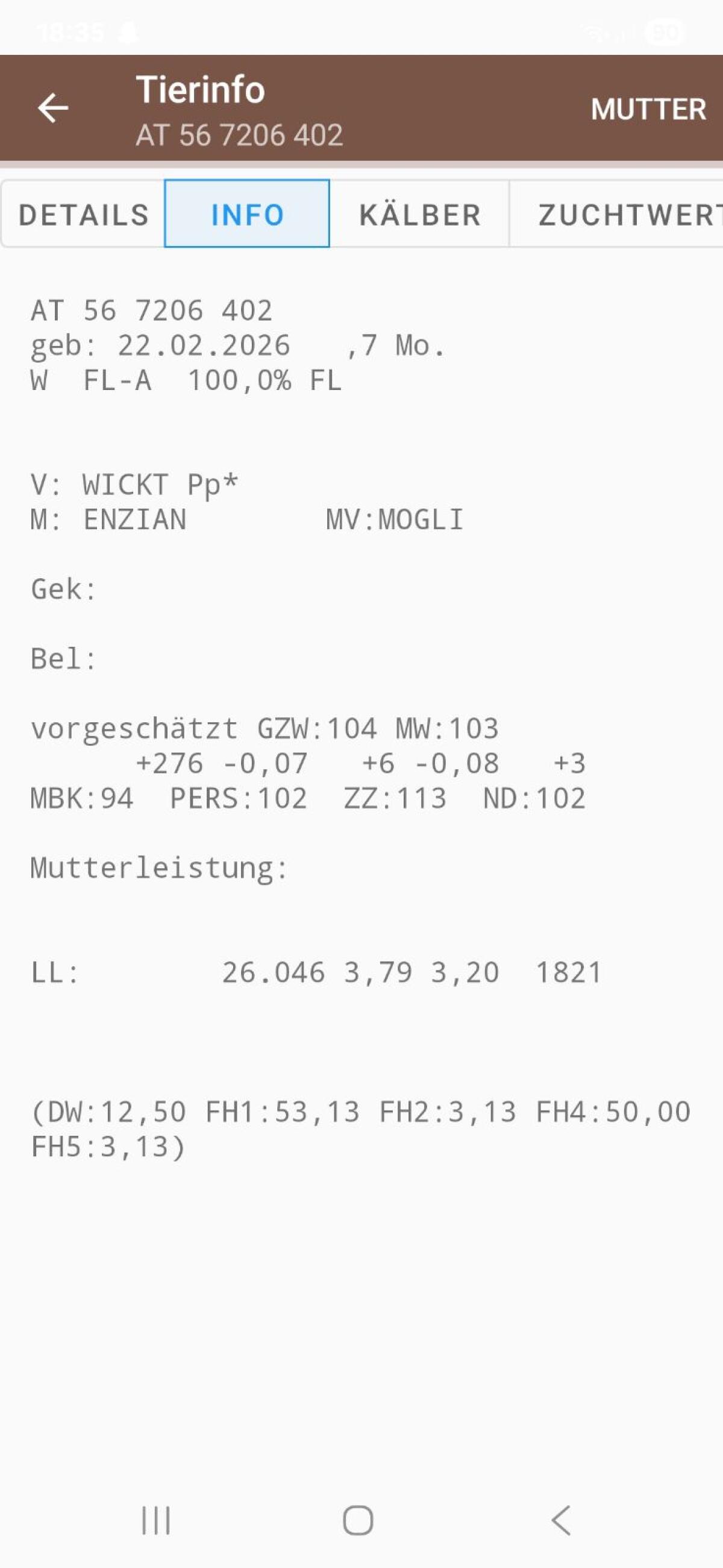 Bio Zuchtkalb FV 2