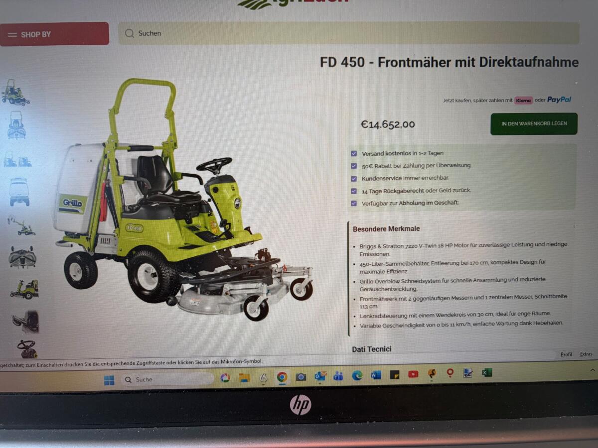 Rasentraktor GRILLO 450 3