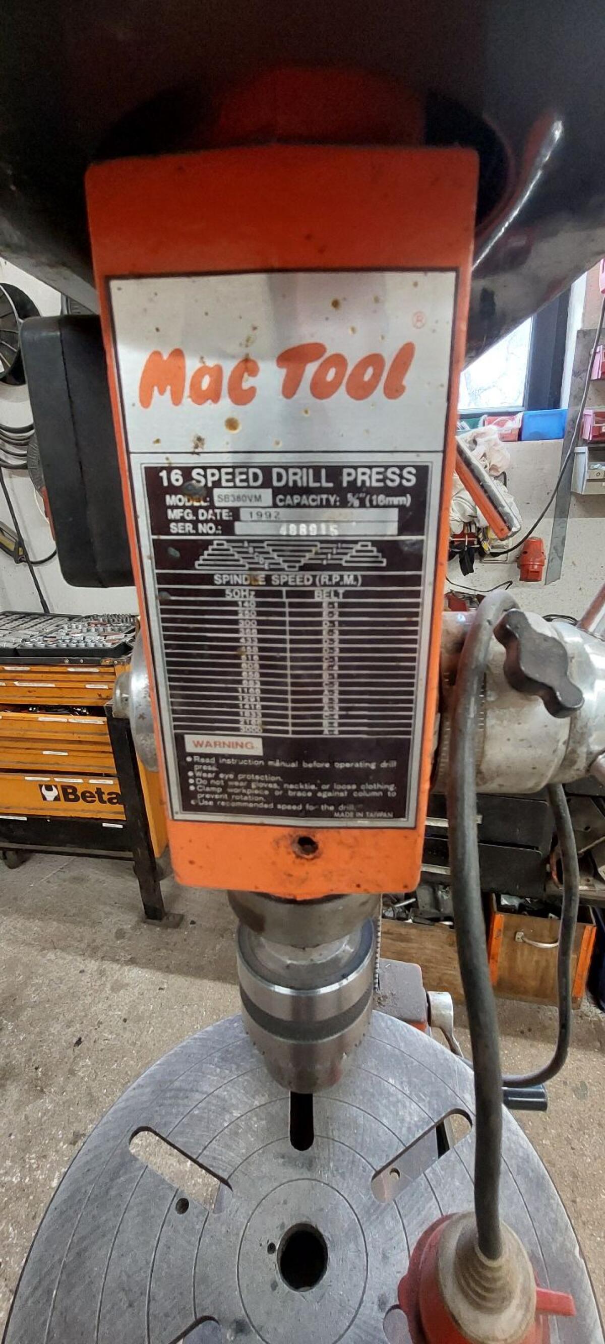 Ständerbohrmaschine Mac Tool 3
