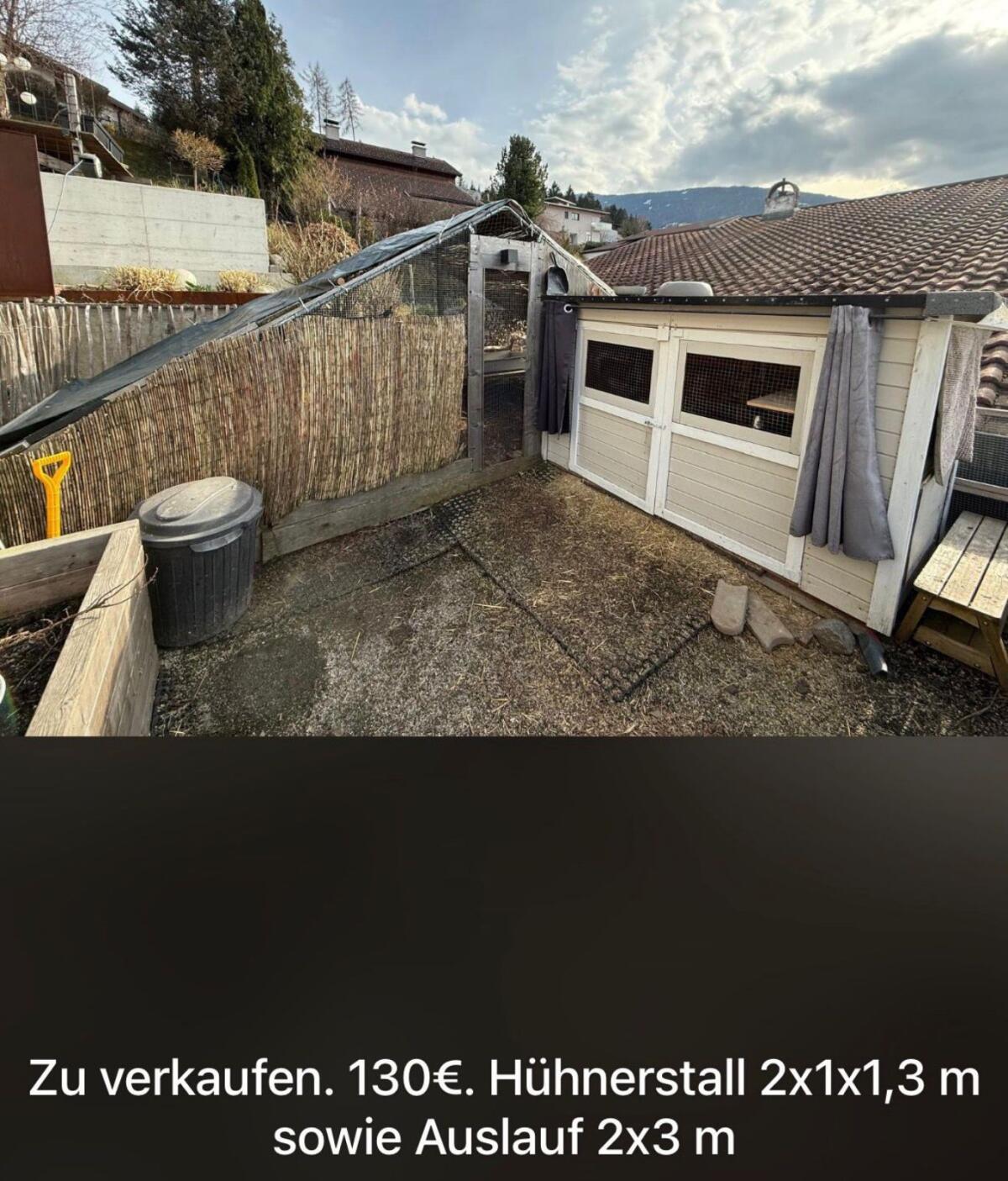 Hühnerstall mit Gehege 2