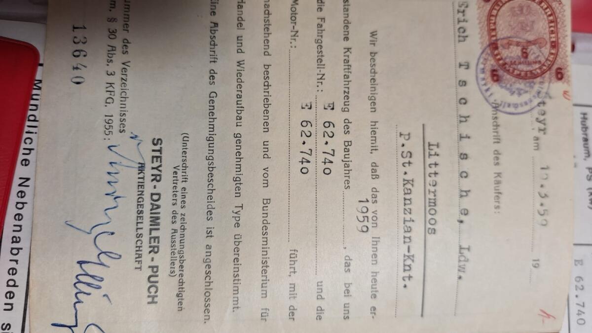 Steyr Traktor T84, Bj.1959 2