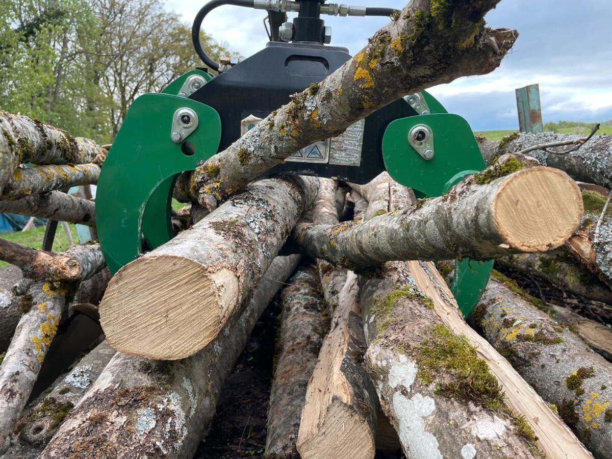 Rückewagen mit Kran 3