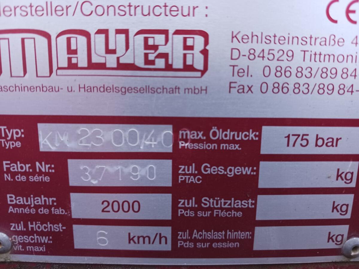 Mayer Kehrmaschine 3