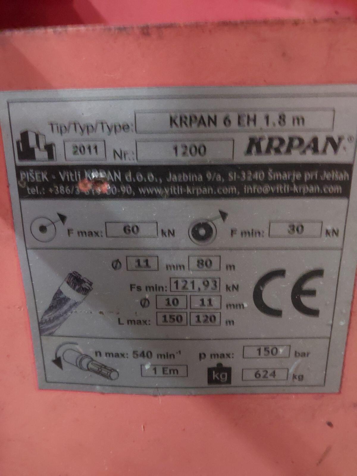 Krpan Seilwinde 6 EH 2