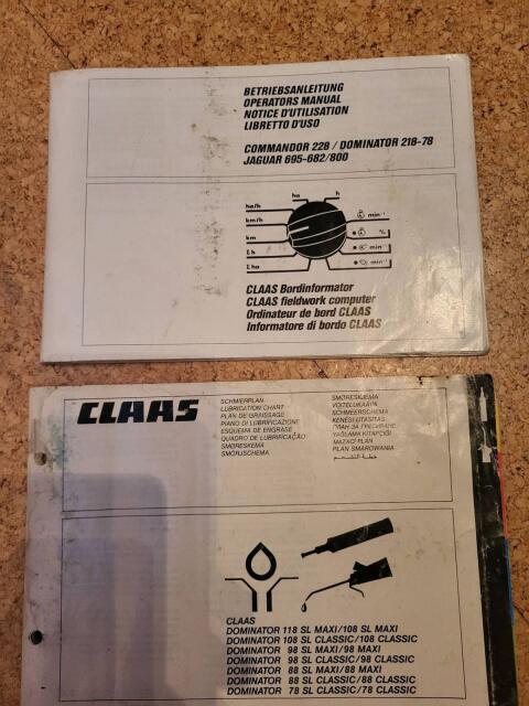 Betriebsanleitung, Schmierplan Claas Dominator