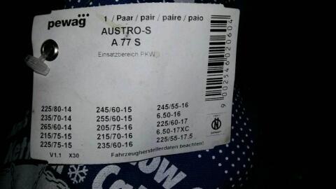 Schneeketten NEU Pewag Austro S A 77 S