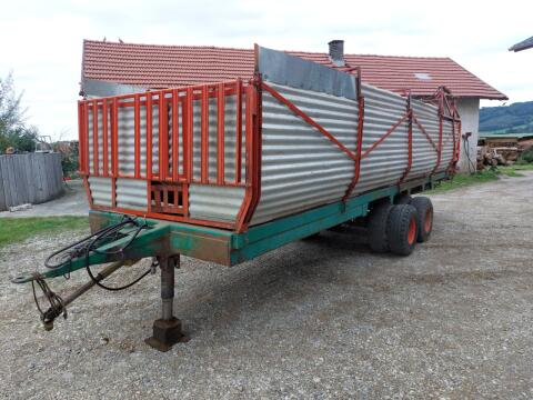 Tandem Ladewagen, Hackschnitzelwagen, Abschieber