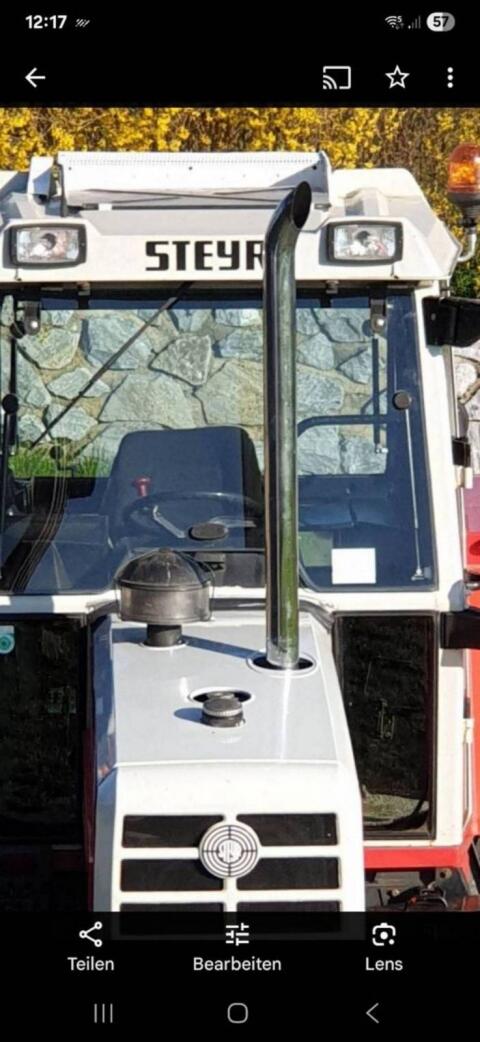 Chrom Auspuff Steyr 8090