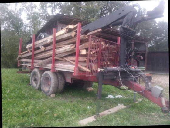 Rückewagen Hiab Kran