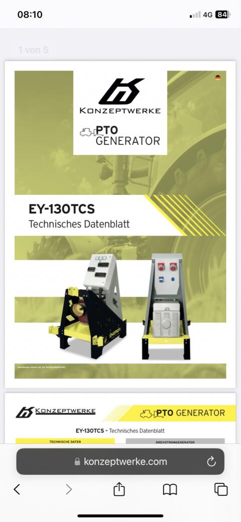 Stromaggregat 130 kVA