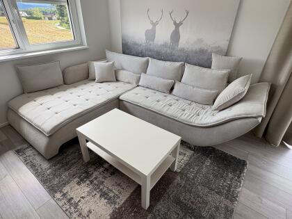 Couch/Wohnlandschaft mit Couchtisch