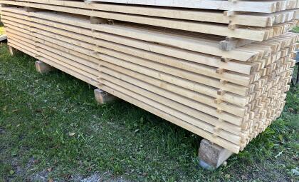 Dachlatten, 30x50 mm, 5 m lang, trocken