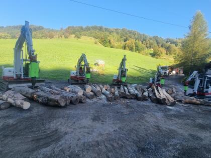 Kegelspalter Holzspalter Erdbohrer Bagger Linie PRO