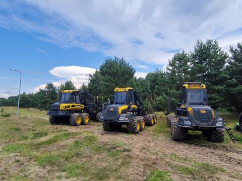 3x Forwarder Ponsse Buffalo Krantilt John Deere
