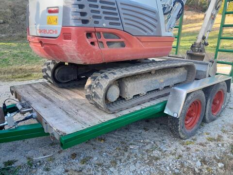 Tieflader, Tandemtieflader, Baggertransport, Takeuchi