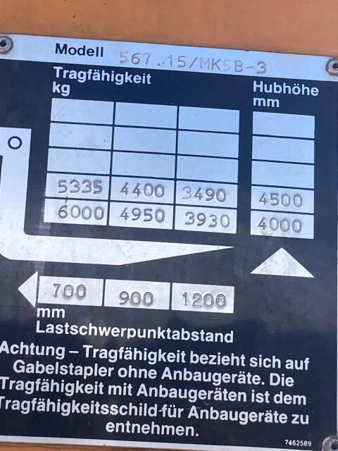 Gebrauchter Seitenstapler mit Teleskopgabeln