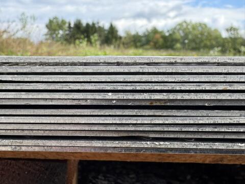 Edelstahl Lochblech Rundloch versetzt 2 x 1 m
