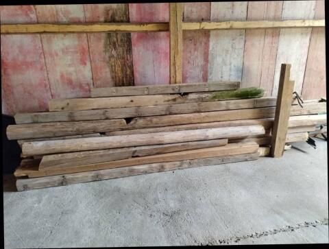 Holz von einem alten Stall
