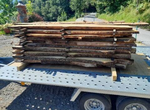Kirsch-Holz Bretter und Pfosten, Wildkirsch Holz, Waldkirsch