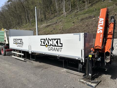 Baustoffpritsche für Kran, Aufbau, Hilfsrahmen, Scania