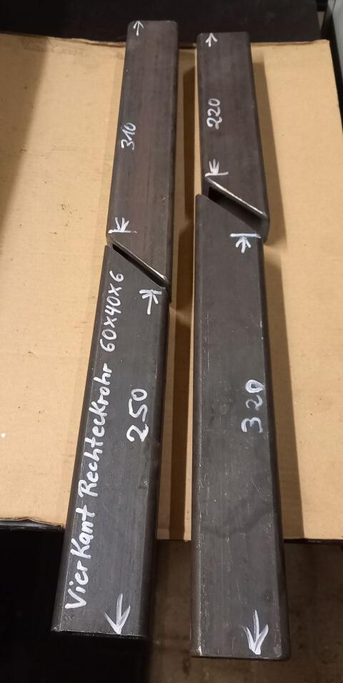 Reste Rechteckrohre 60x40x6