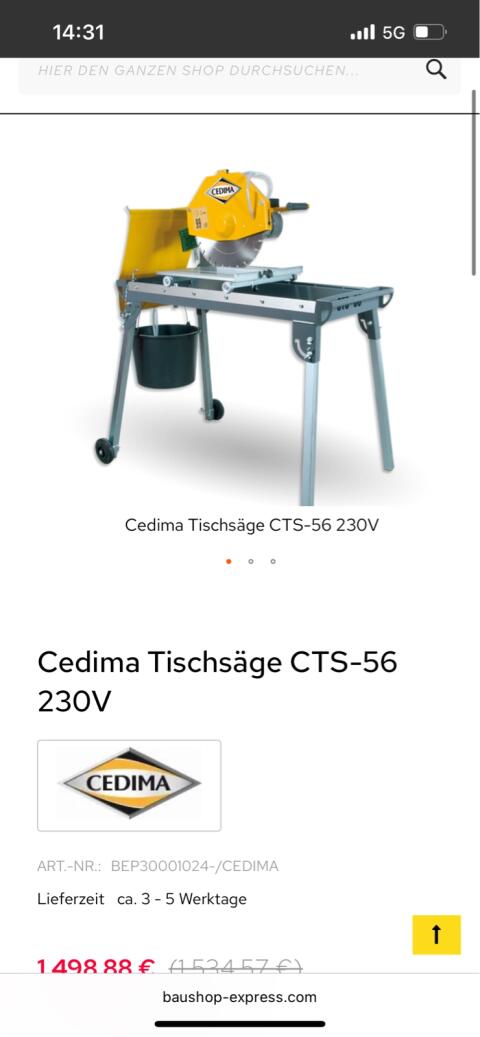 Cedima Steintrennmaschine