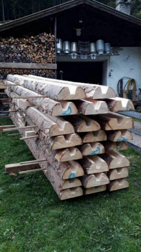 Holzrinnen für Forstwege