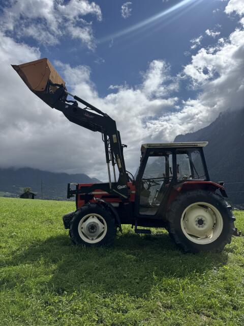 Same Solar 50 mit Hauerfrontlader