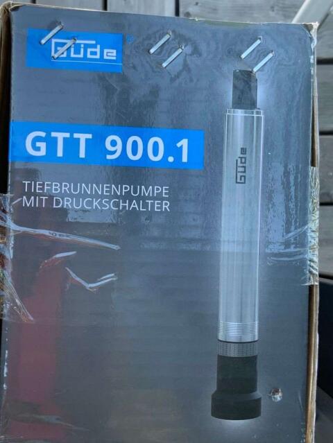 Tiefbrunnenpumpe, Wasserpumpe 60 M mit Druckschalter, NEU