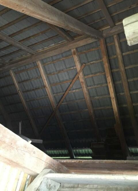 Remise aus Altholz ca. 10 m x 6 m, Halle, Hütte, Carport