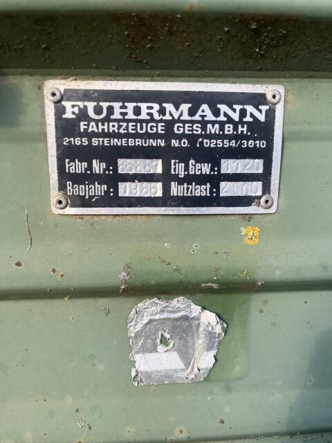 Anhänger Kipper Fuhrmann Drehschämelhänger