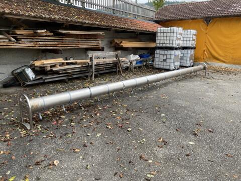 Edelstahlrolle 7,75 m x 25 cm, Walze, Planenrolle, Silo