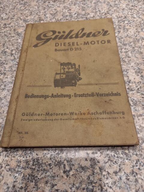 Güldner Betriebsanleitung Ersatzteile Liste