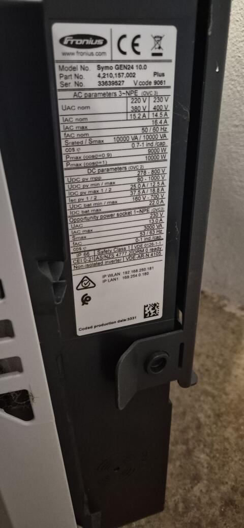 Wechselrichter Fronius GEN24 10 kW