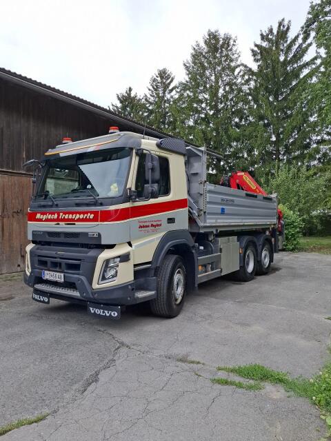 Volvo FMX 460 Kipper Heckkran Lkw