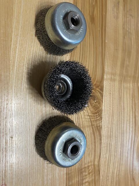 3 Stk. Topfbürsten Dm. 60 mm Drahtbürste Topf-Drahtbürste M14
