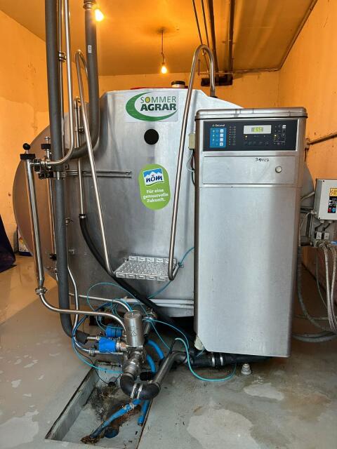 Milchkühltank 3.600 l inkl. Kühlung und Waschautomat