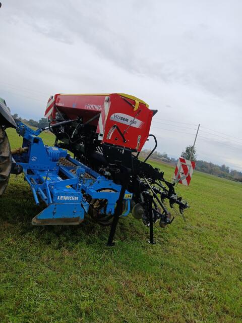 Drillmaschinenkombination Sämaschine Pöttinger Vitasem A 301 Lemken Zirkon 7/3000