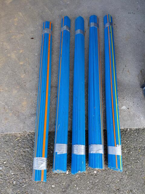 Fiberglas Markierstäbe 130/7mm