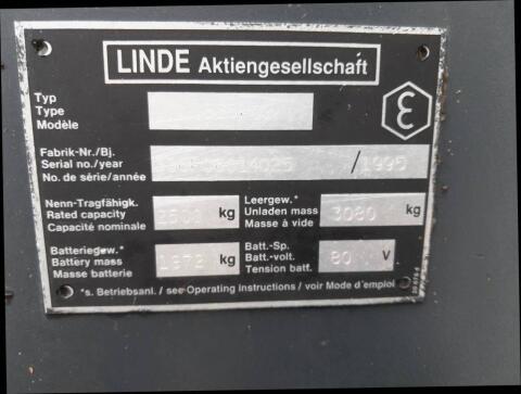 Linde Stapler E25 schlachte