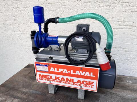 Alfa Laval Agri Vakuumpumpe VP 9S - Melkanlagen-Motorpumpenblock