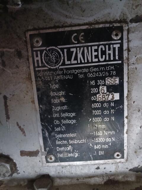 Seilwinde Holzknecht HS 306 SSE