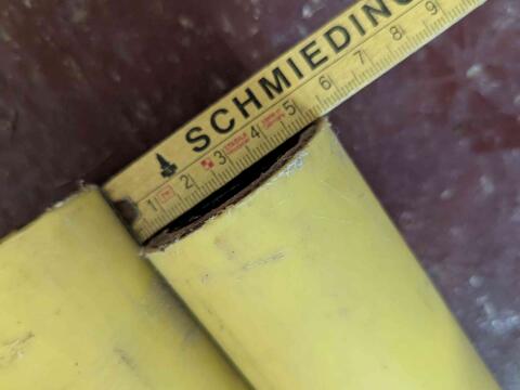 Gasrohr Stahlrohr 160 cm lang massiv kunststoffummantelt