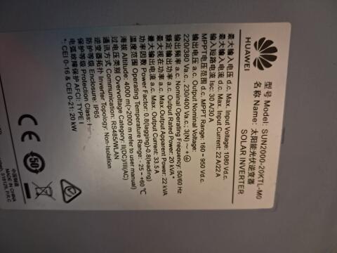 Wechselrichter Huawei SUN2000-20KTL-M0