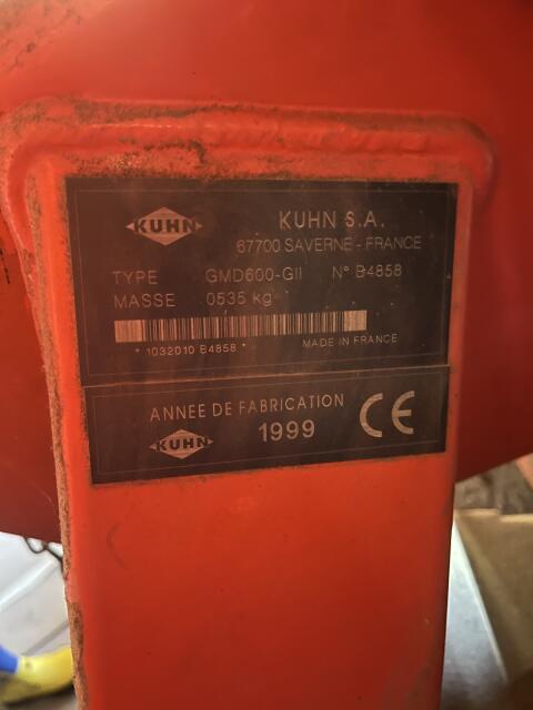 Scheibenmähwerk Kuhn GMD 600