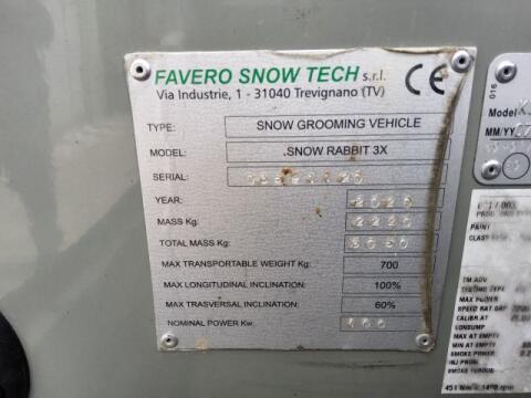 FAVERO SNOWRabbit Pistenraupe SNOWRabbit 3X
